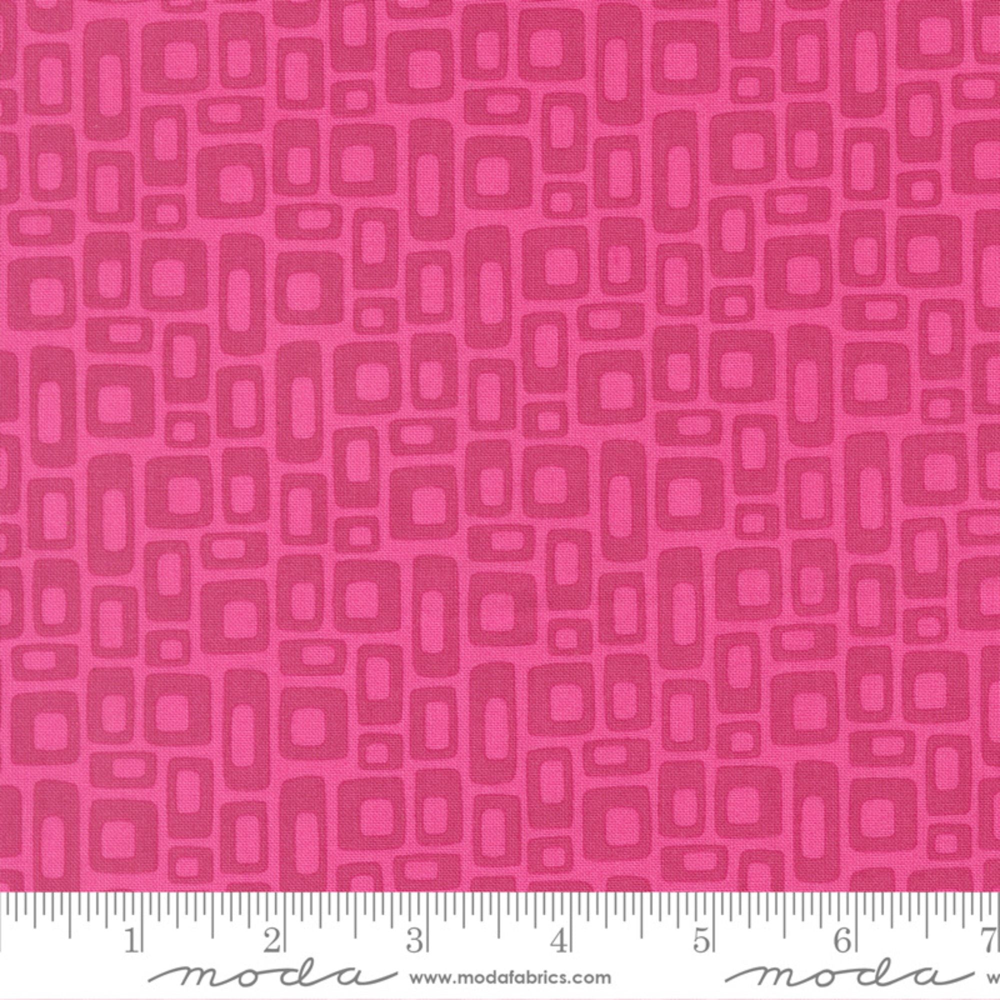 Scenery by Elizabeth Hartman Marshmallow Fushsia for Moda Fabrics 51273 20 RULER