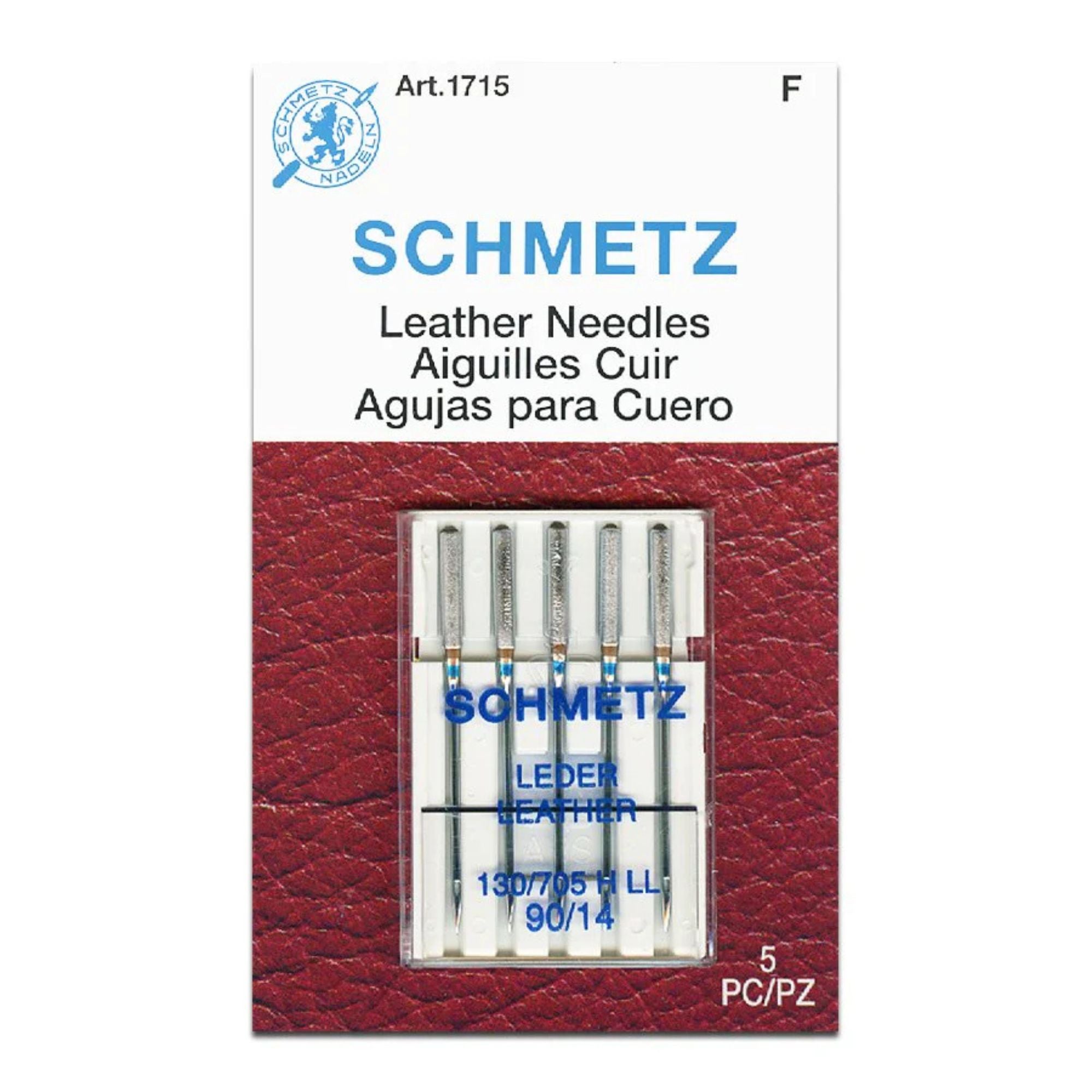 Schmetz CD Leather Sewing Machine Needles 90/14