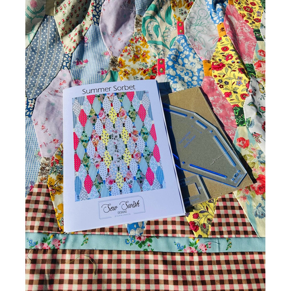 Sew Swish Designs - Summer Sorbet Quilt Pattern and Template