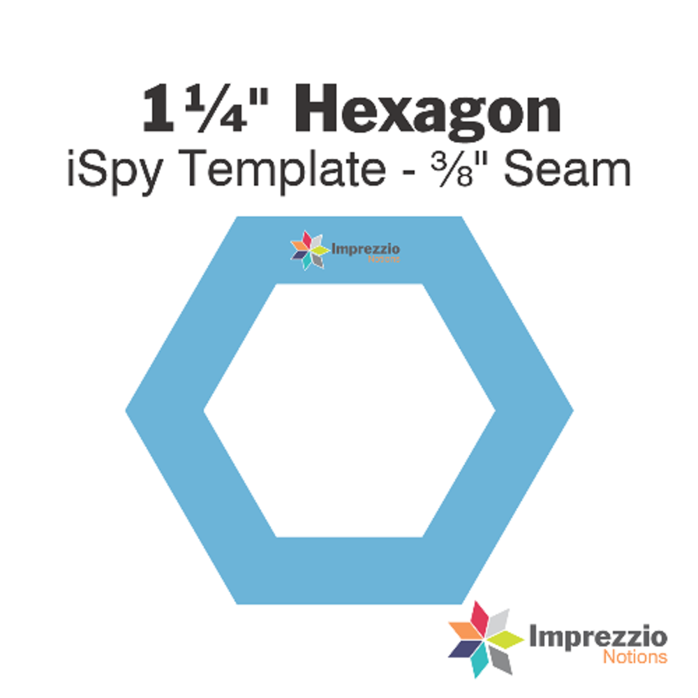 s 1.25 Inch iSpy Template 3/8 Inch Seam