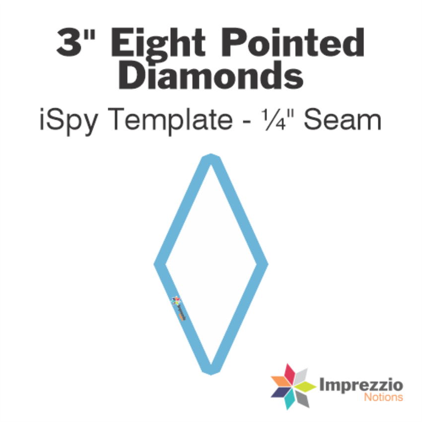 Imprezzio: English Paper Piecing 8 Pointed Star 3 Inch