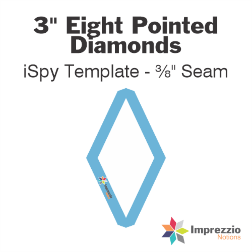 Imprezzio: English Paper Piecing 8 Pointed Star 3 Inch