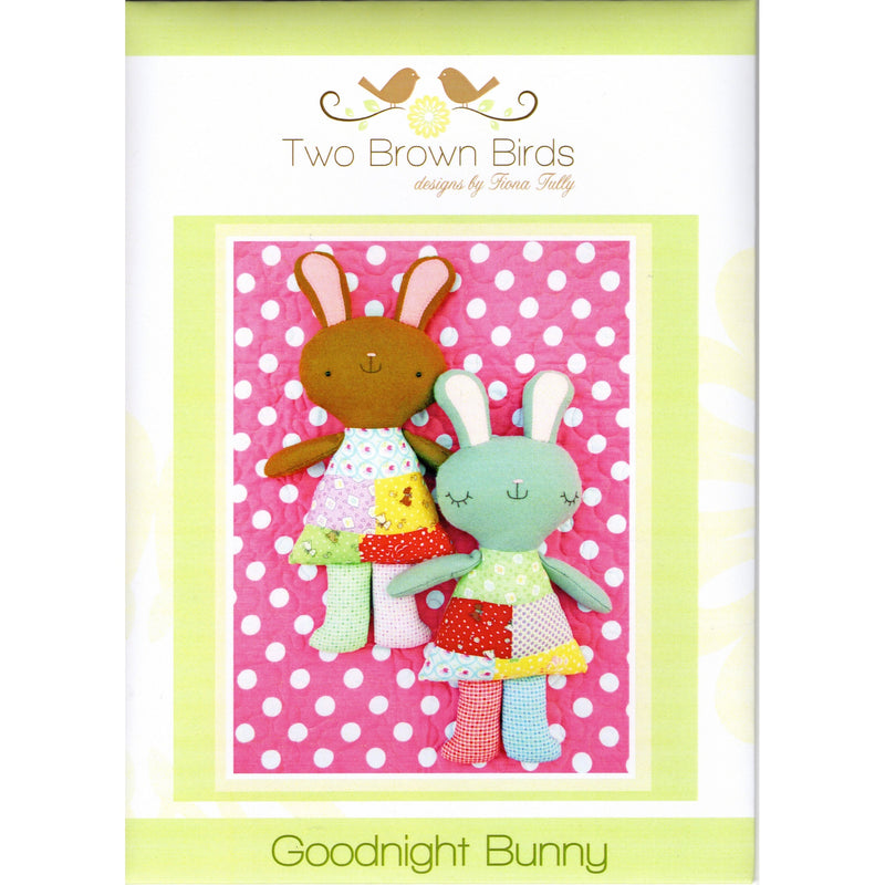 Two Brown Birds Soft Toy Pattern: Goodnight Bunny