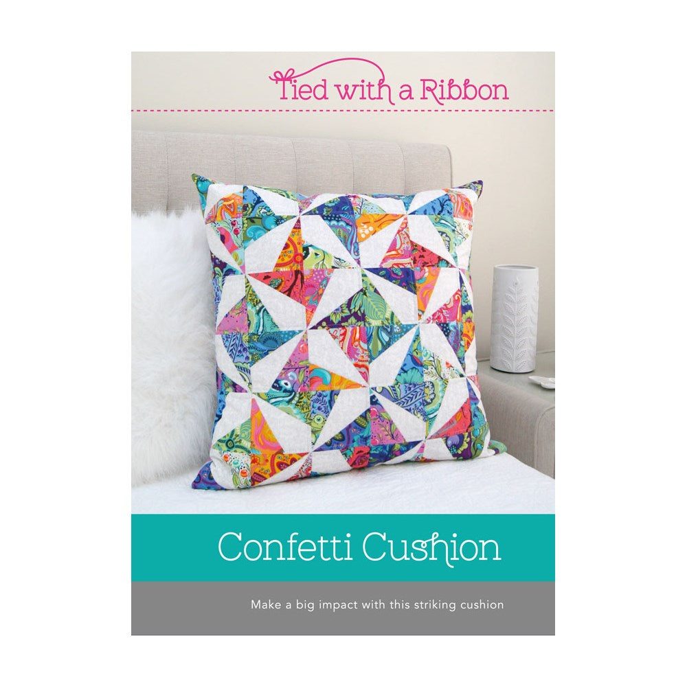 Tied with a Ribbon Cushion Pattern: Confetti