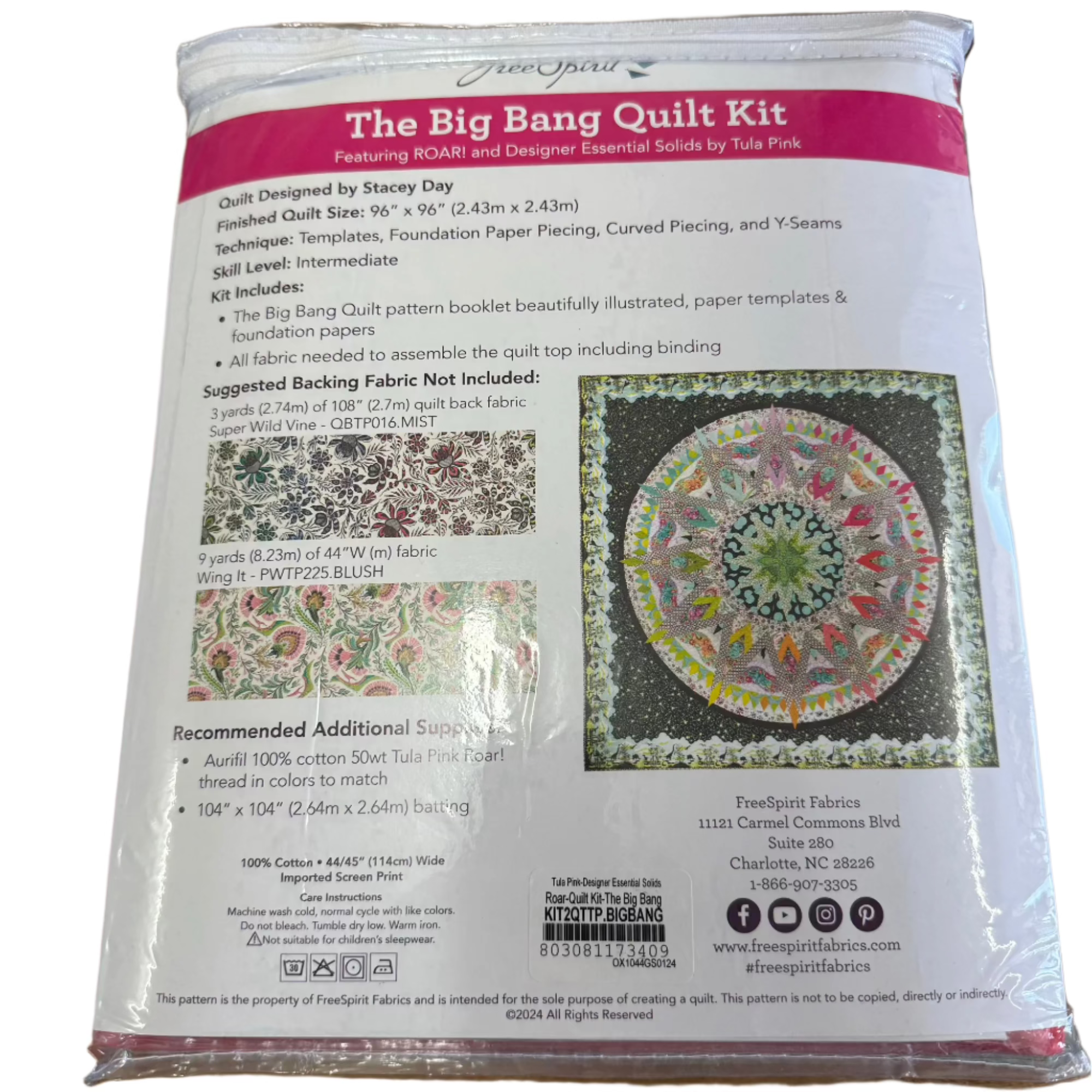 Tula Pink Big Bang Quilt Kit