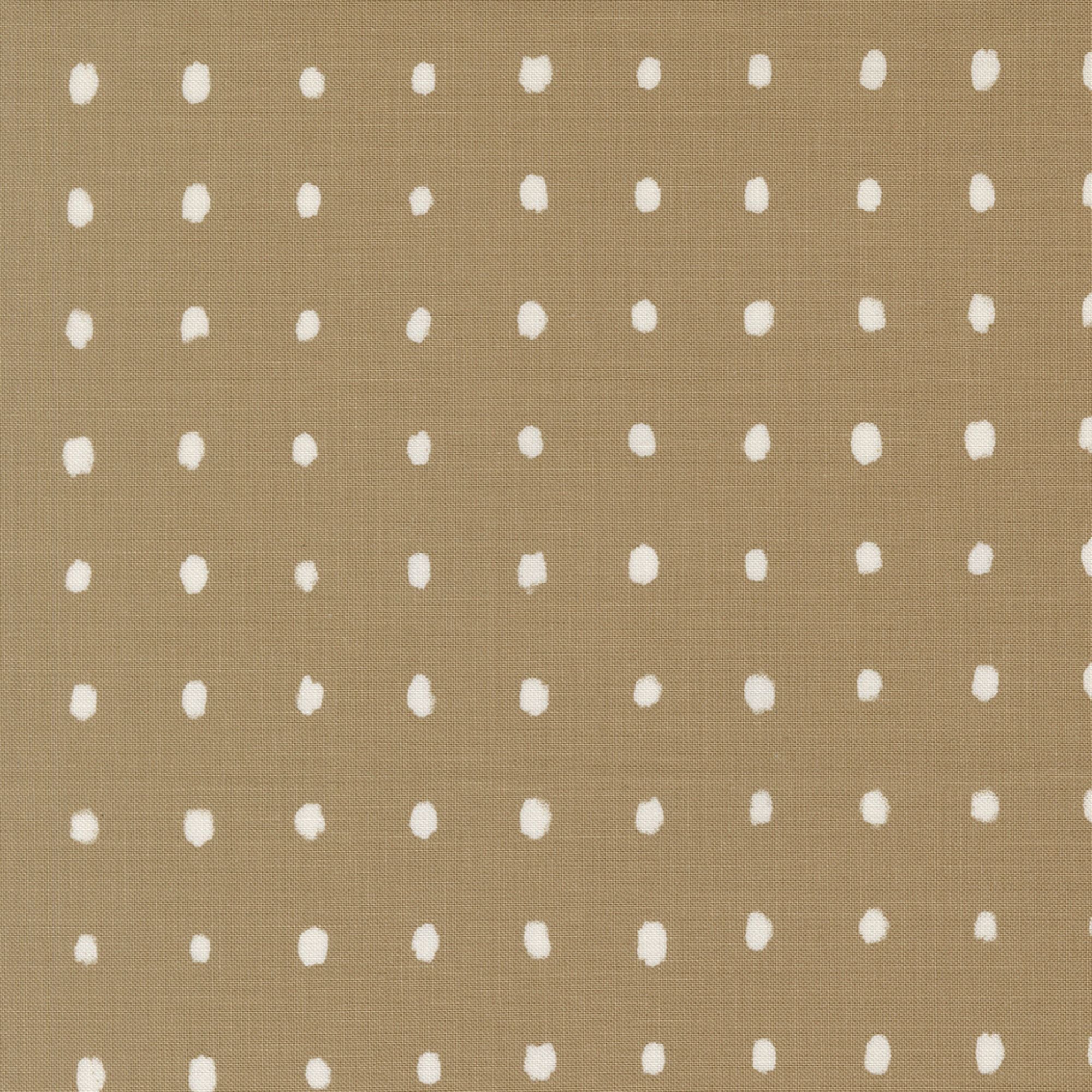 Zen Chic Mira Pure Dots Taupe for Moda Fabrics 11675 16