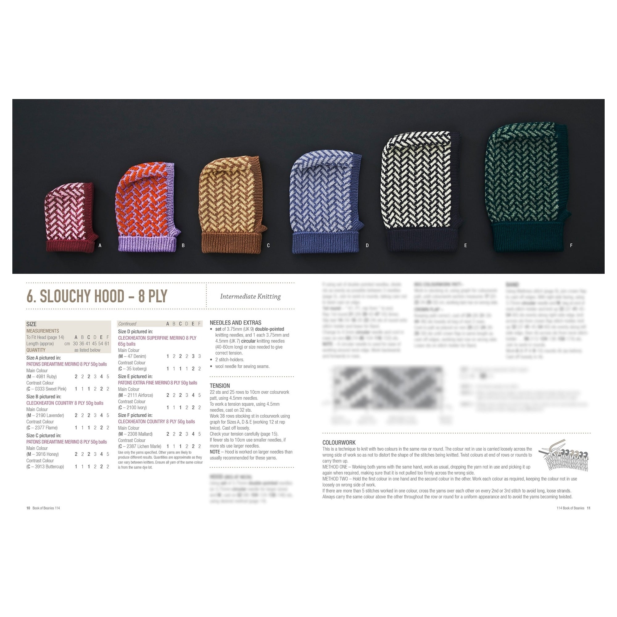 Book of Beanies Knitting Patterns 114