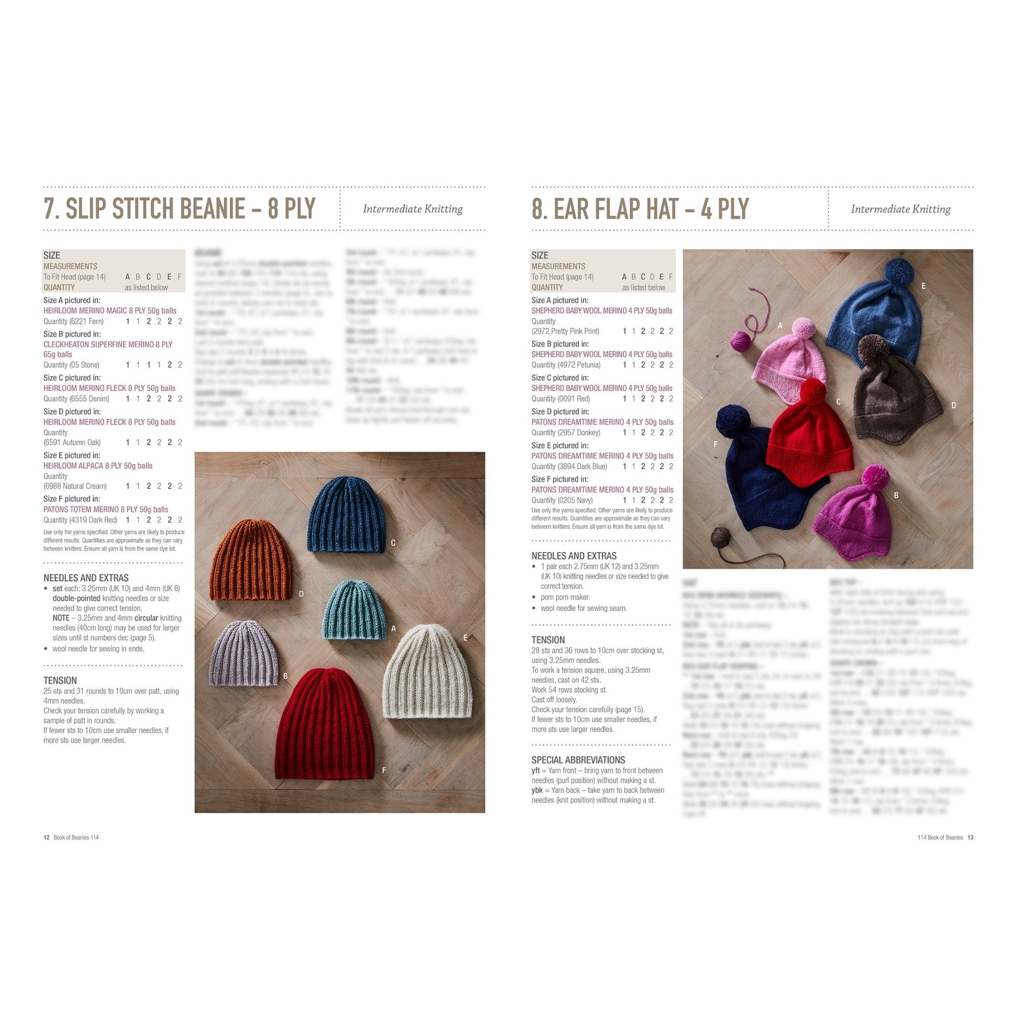 Book of Beanies Knitting Patterns 114