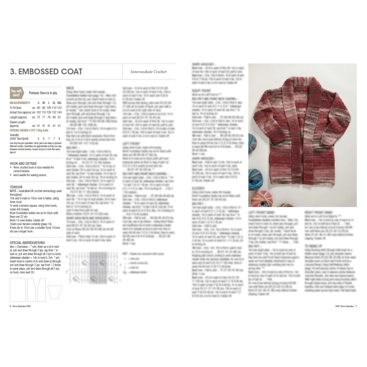 Patons: Sierra Splendour Knitting Pattern 8031
