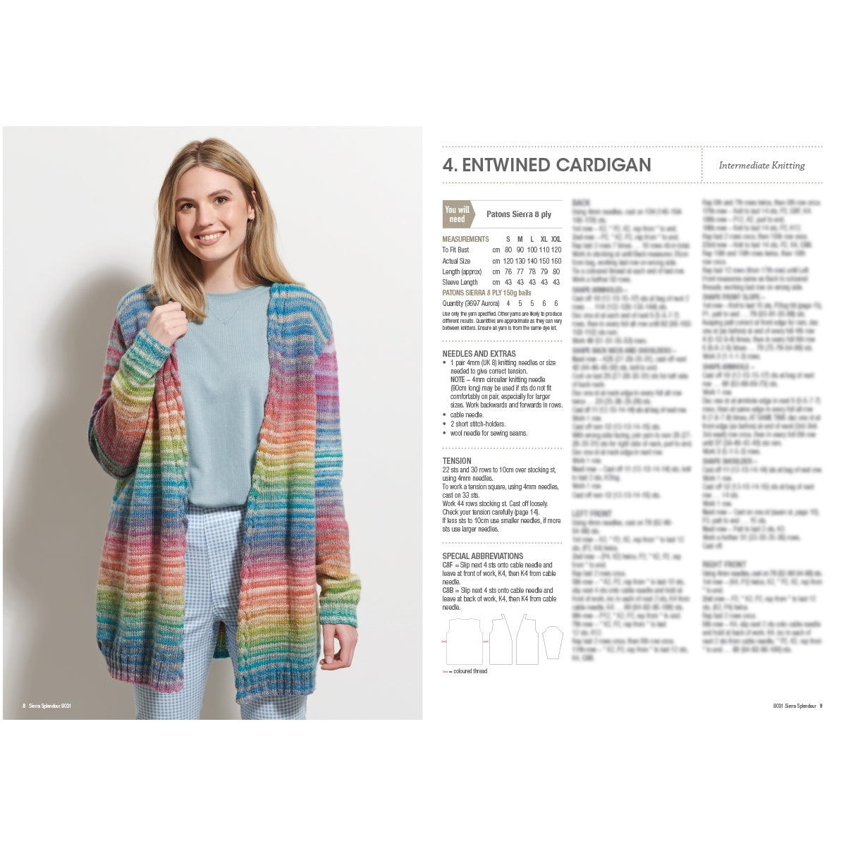Patons: Sierra Splendour Knitting Pattern 8031