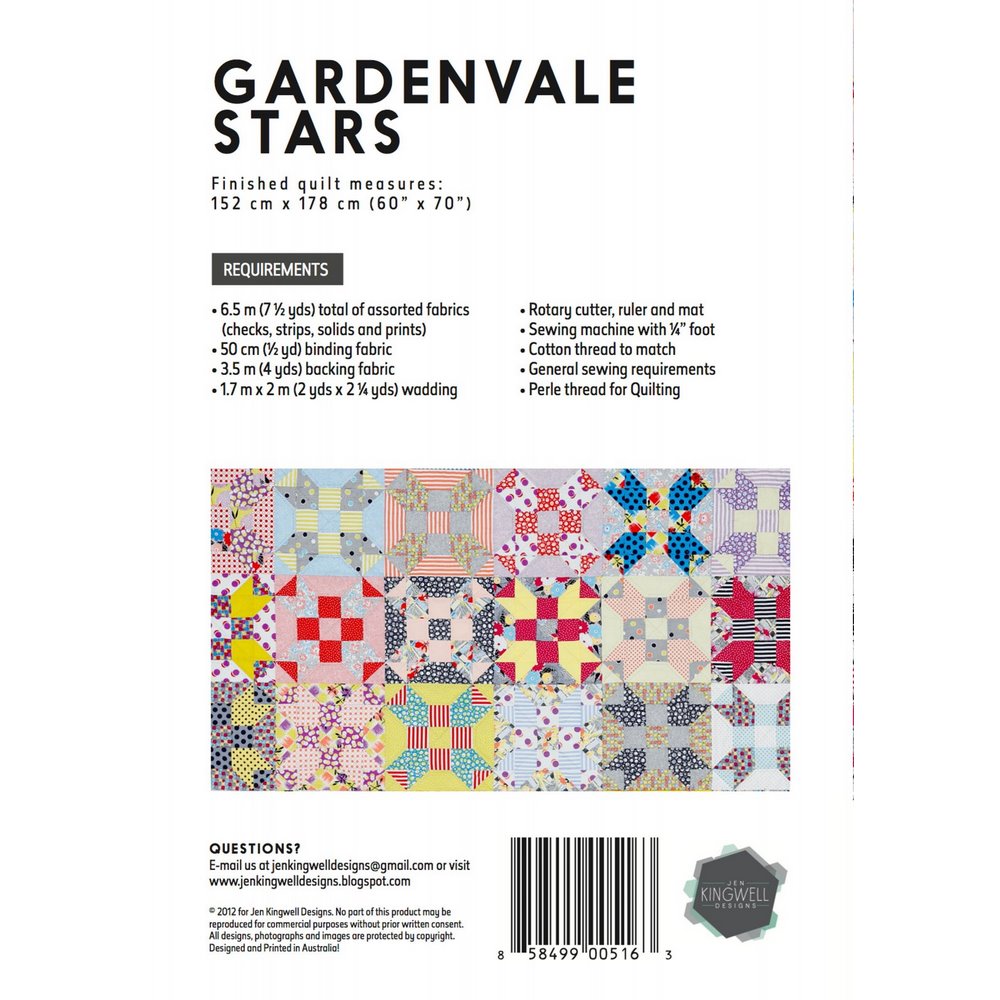 Jen Kingwell Quilt Pattern: Gardenvale