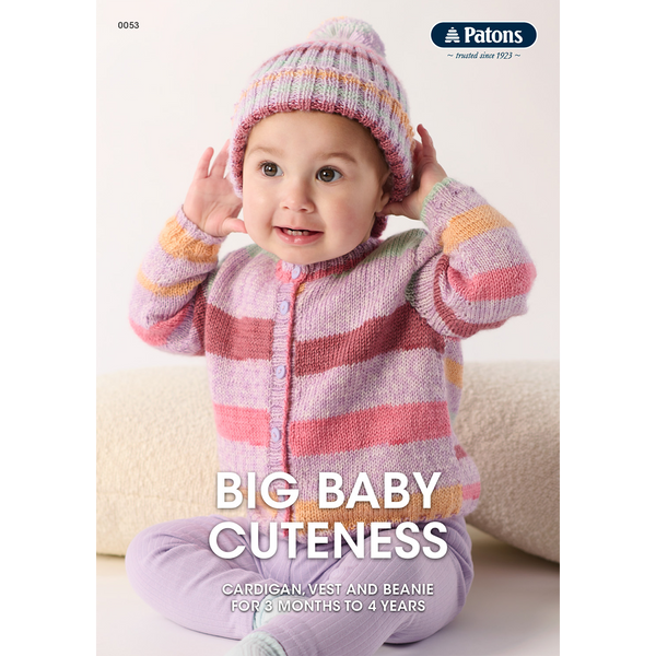 Patons: Big Baby Cuteness Knitting Pattern Booklet 0053