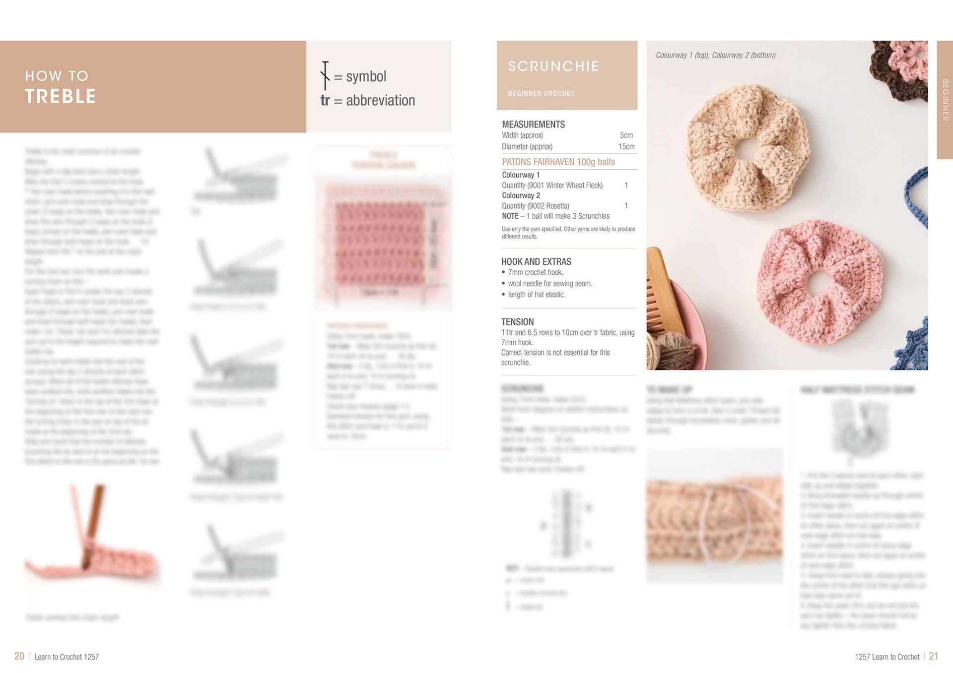 Patons: Learn to Crochet Pattern Booklet 1257