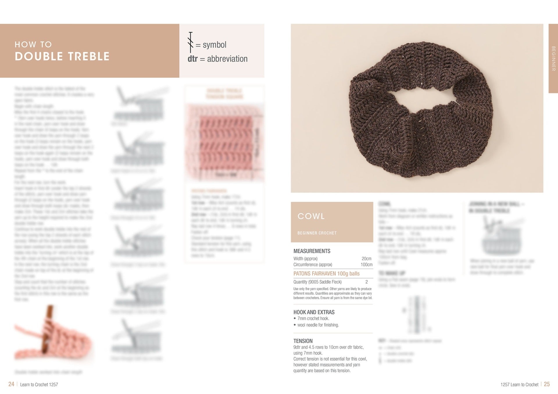 Patons: Learn to Crochet Pattern Booklet 1257