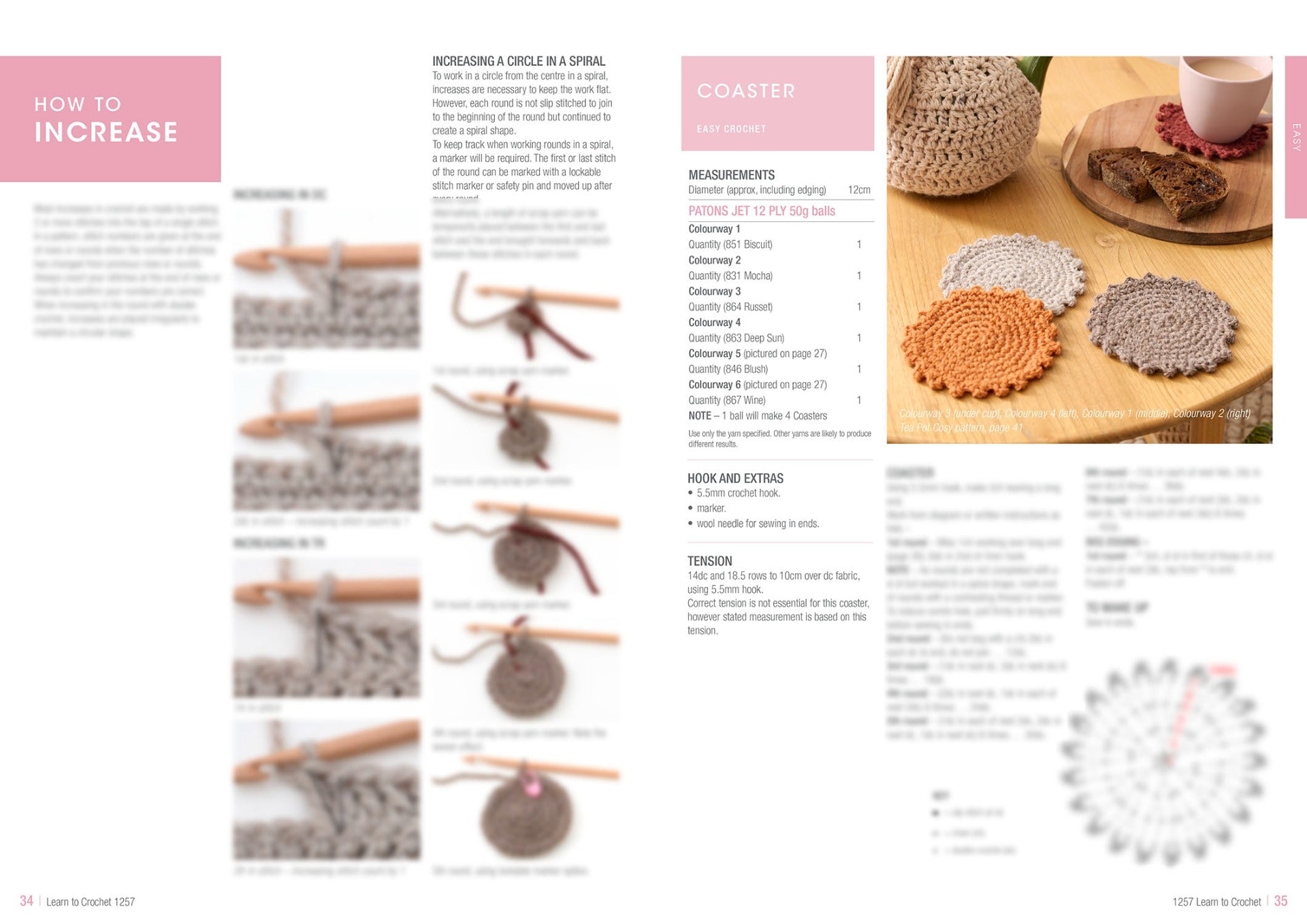 Patons: Learn to Crochet Pattern Booklet 1257