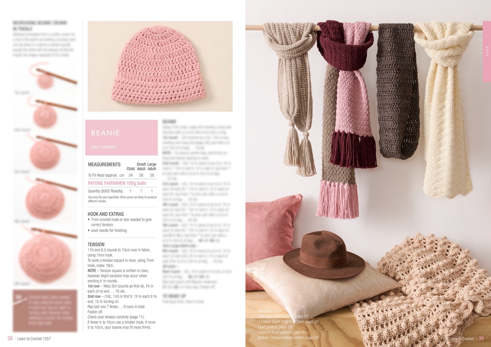 Patons: Learn to Crochet Pattern Booklet 1257