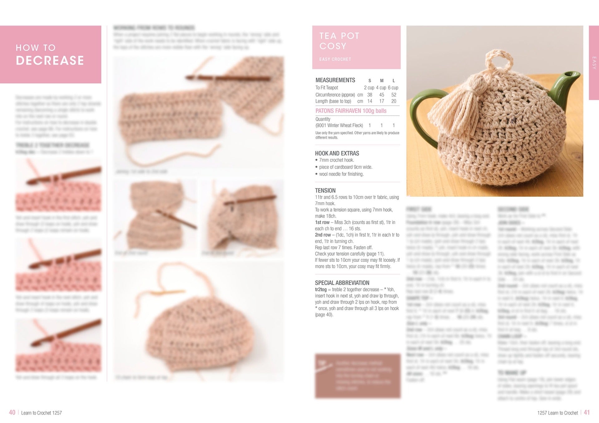 Patons: Learn to Crochet Pattern Booklet 1257