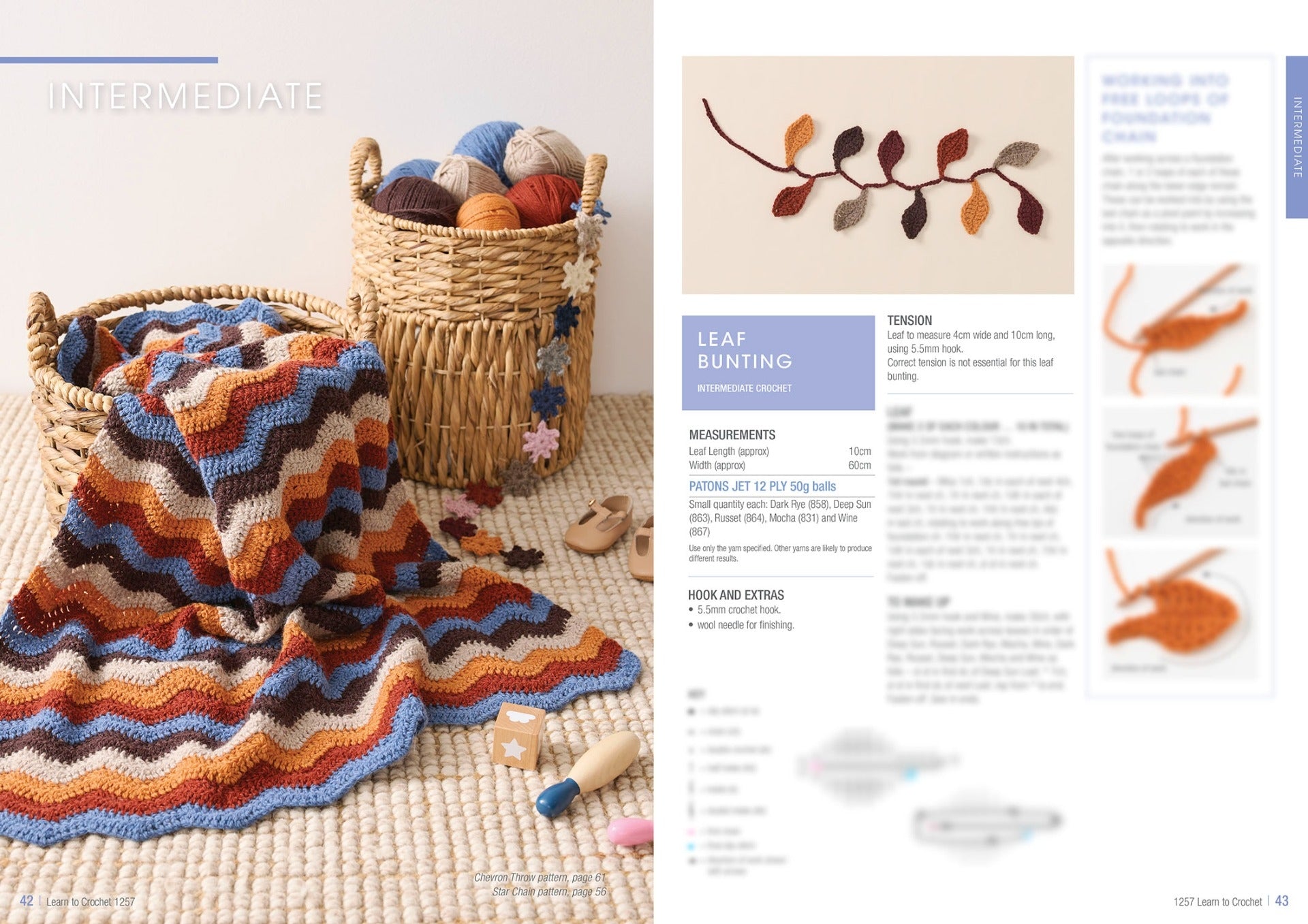 Patons: Learn to Crochet Pattern Booklet 1257