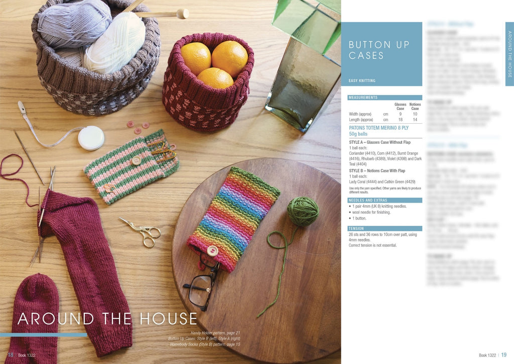 Knitting Project Book Patons: Big Book of Small Knitting Projects Pattern Booklet 1322