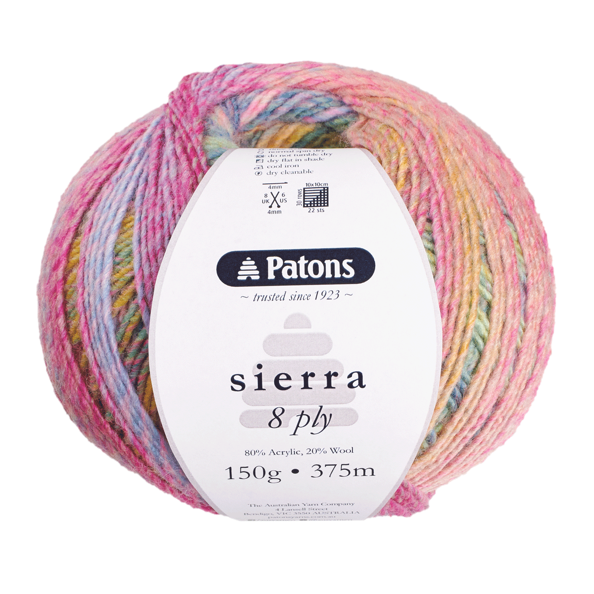 Patons Sierra 8 Ply YarnPatons Sierra 8 Ply YarnPatons Sierra 8 Ply Yarn 