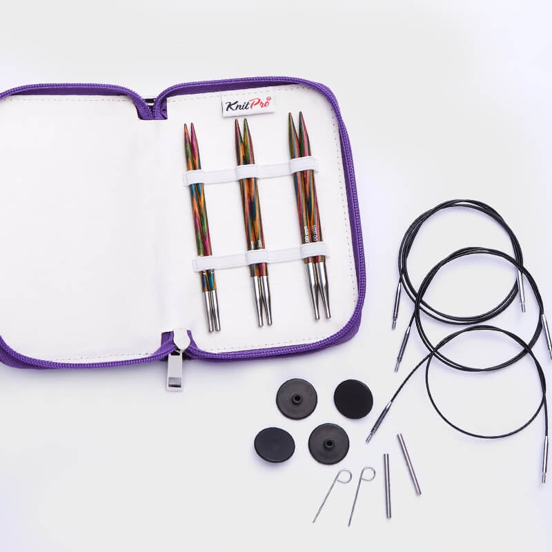 Symfonie Interchangeable Circular Knitting Needle Starter Set - Swivel