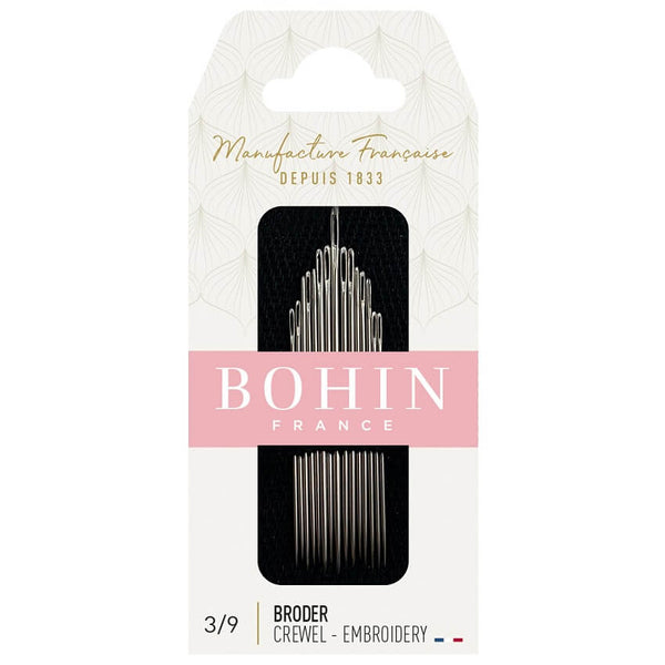 Bohin France Embroidery Needles Size 3 - 9