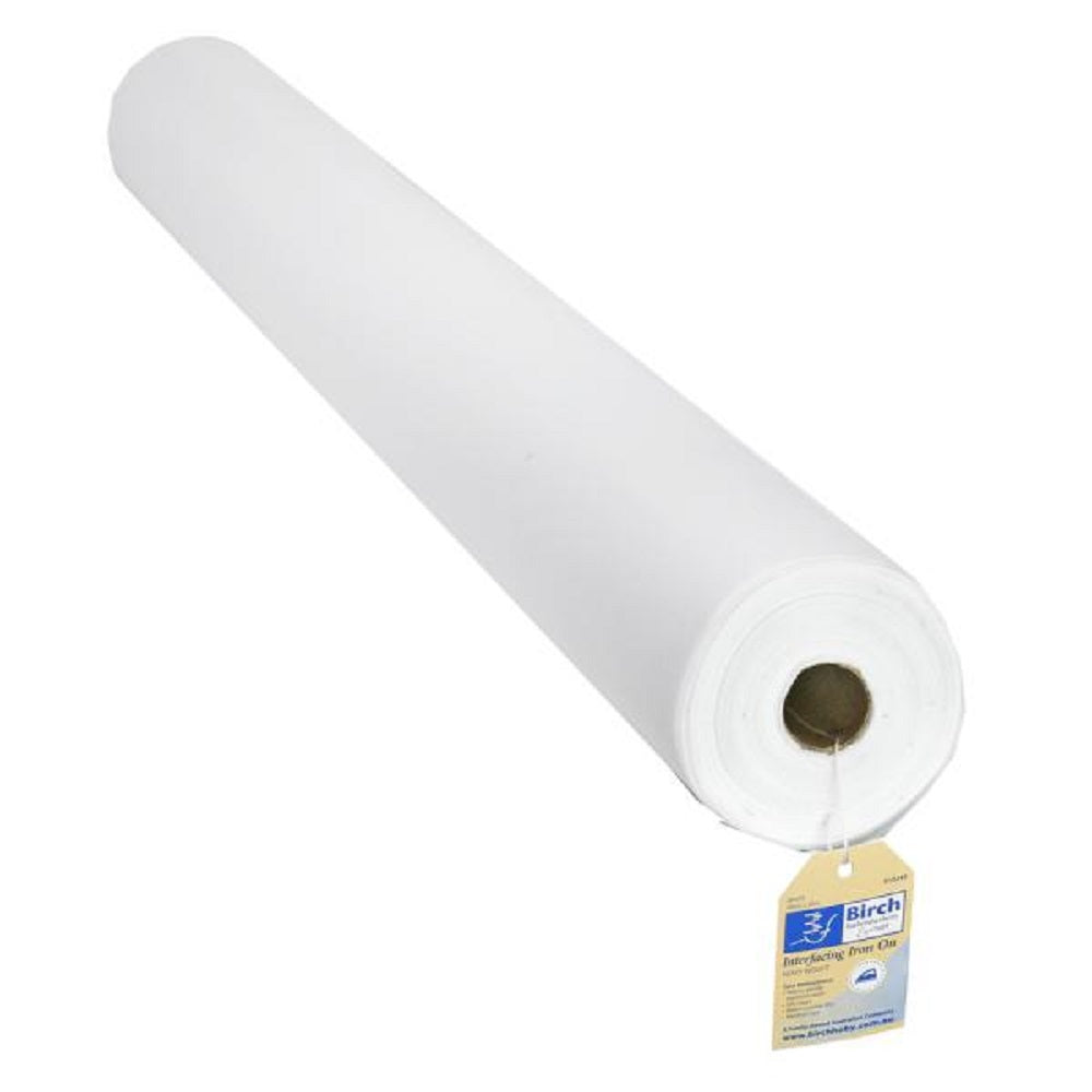 Birch Interfacing Iron On Heavyweight WHITE