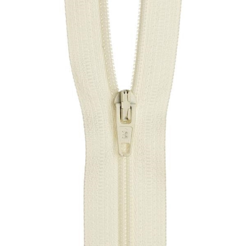 12cm Birch Nylon Dress Zipper Cream