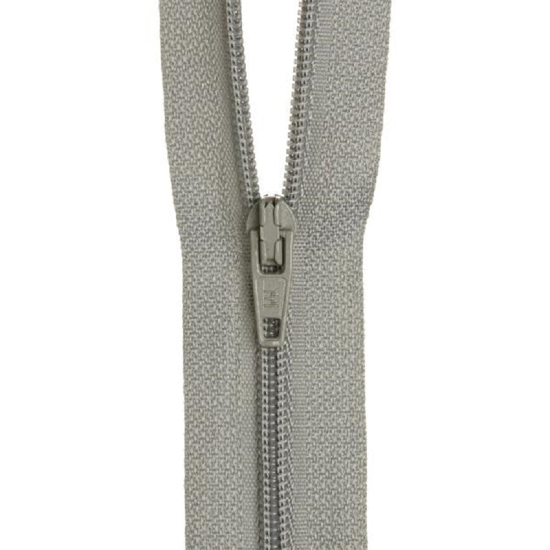 12cm Birch Nylon Dress Zipper Pearl Grey