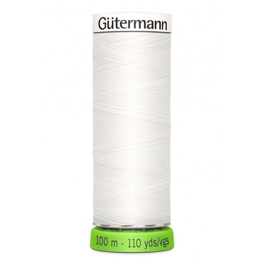 Gutermann Sew-All Polyester rPET Thread 100m/110 yds 800 - White