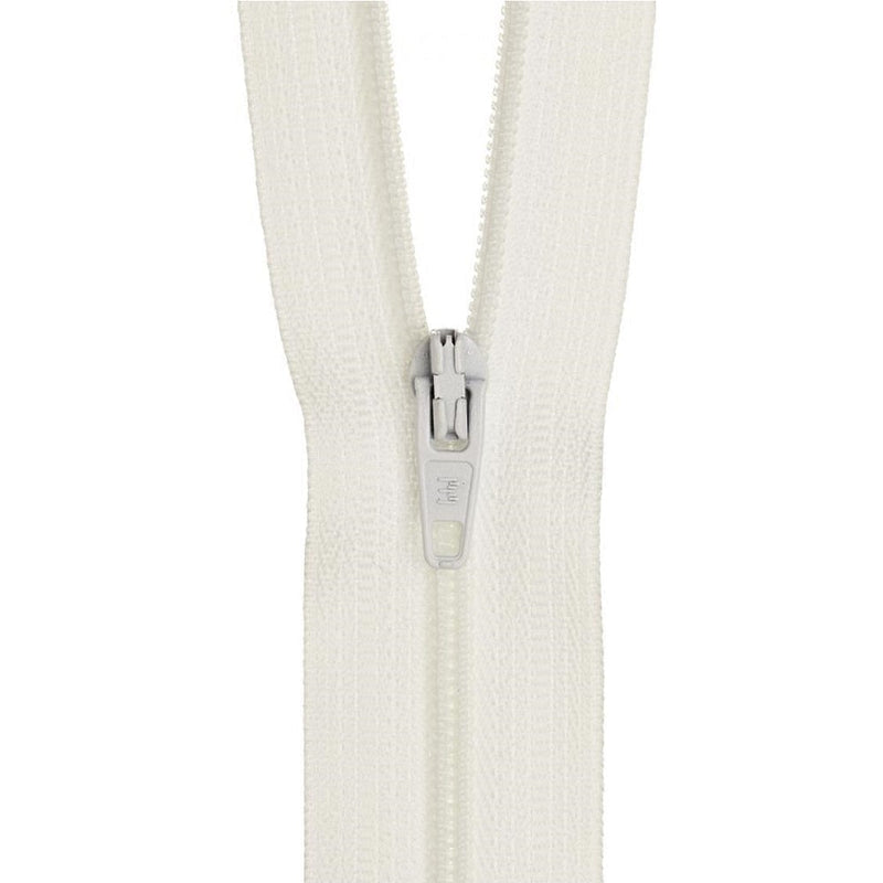 61cm Birch Nylon Dress Zipper White