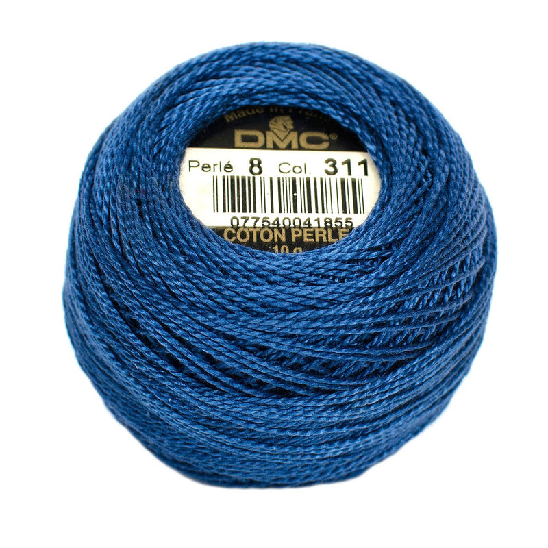 DMC 311 Perle Cotton Balls Size 8 Medium Navy Blue