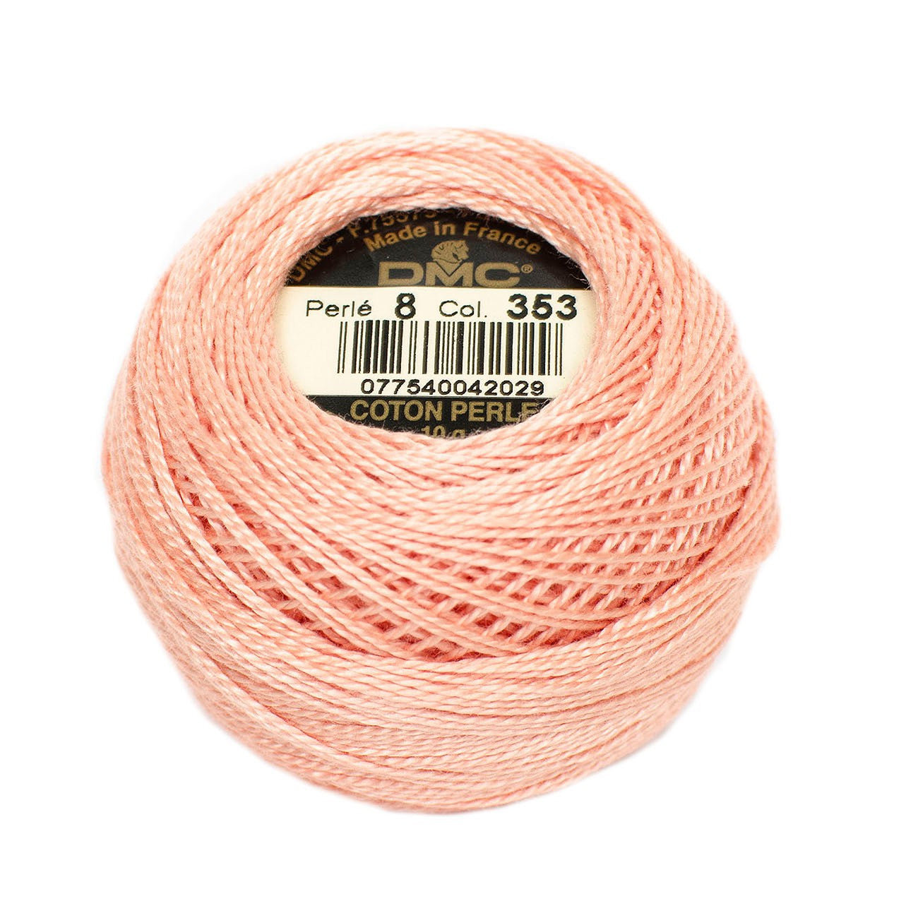 DMC 353 Perle Cotton Balls Size 8 Peach