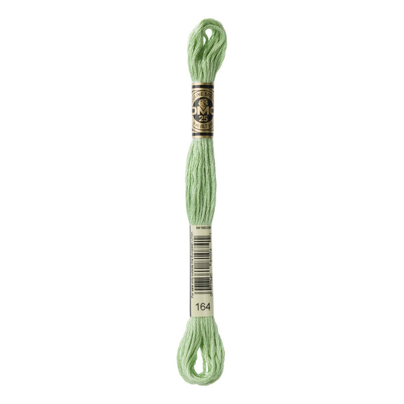 DMC 164 Six Stranded Embroidery Floss Light Forest Green