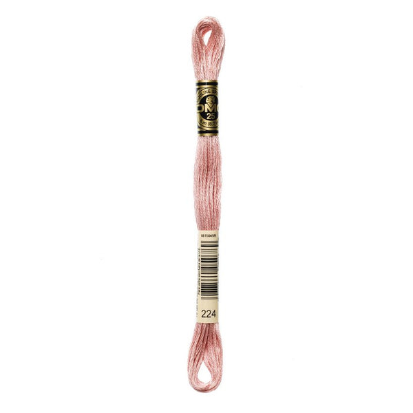 DMC 224 Six Stranded Embroidery Floss Very Light Shell Pink