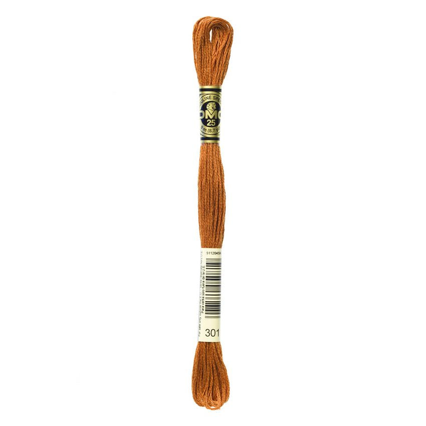 DMC 301 Six Stranded Embroidery Floss Medium Mahogany