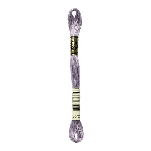 DMC 3042 Six Stranded Embroidery Floss Light Antique Violet
