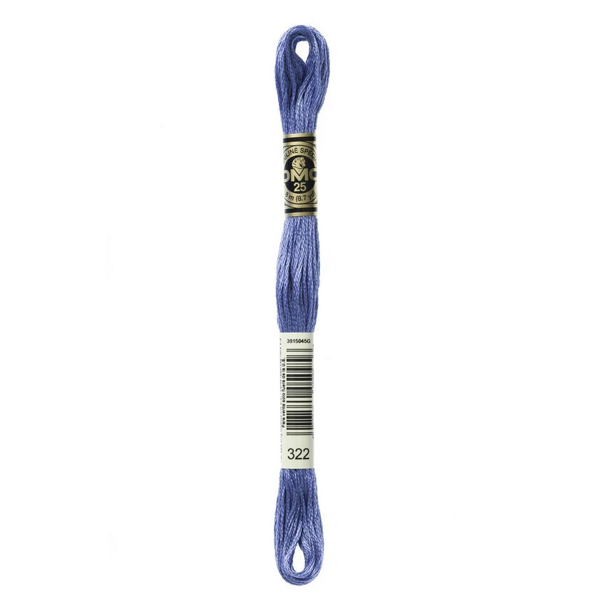 DMC 322 Six Stranded Embroidery Floss Dark Baby Blue