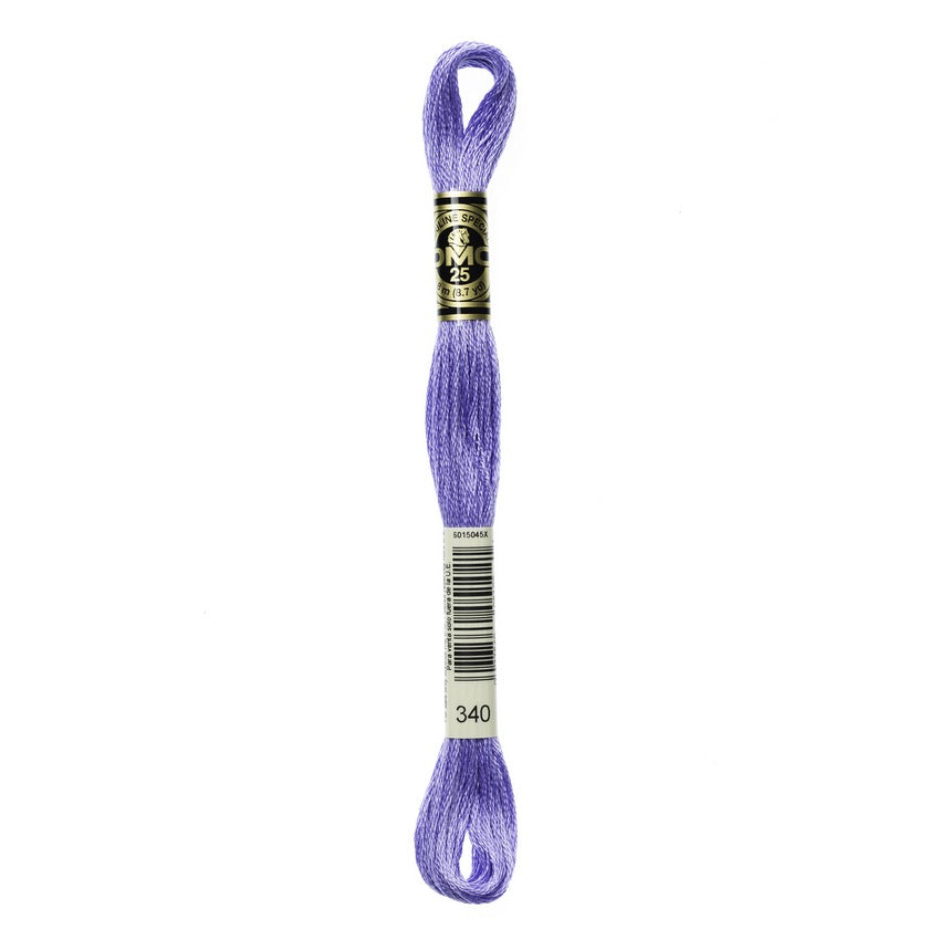 DMC 340 Six Stranded Embroidery Floss Medium Blue Violet