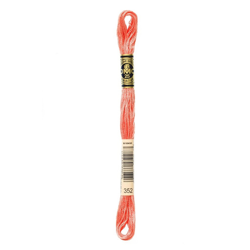DMC 352 Six Stranded Embroidery Floss Light Coral
