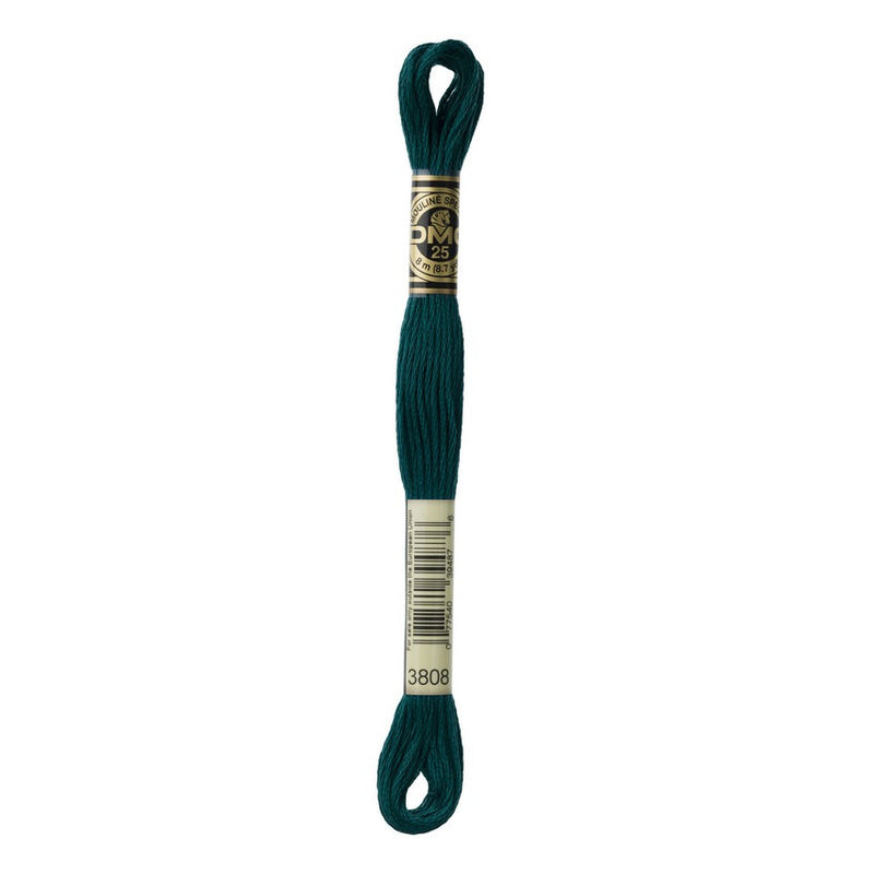 DMC 3808 Six Stranded Embroidery Floss Ultra Very Dark Turquoise