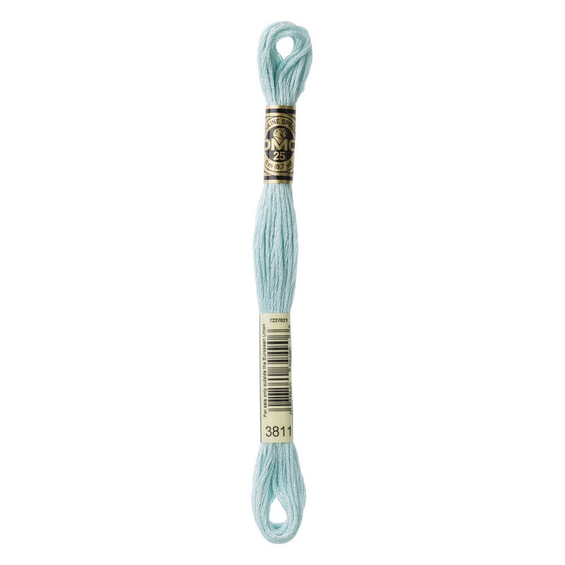 DMC 3811 Six Stranded Embroidery Floss Very Light Turquoise
