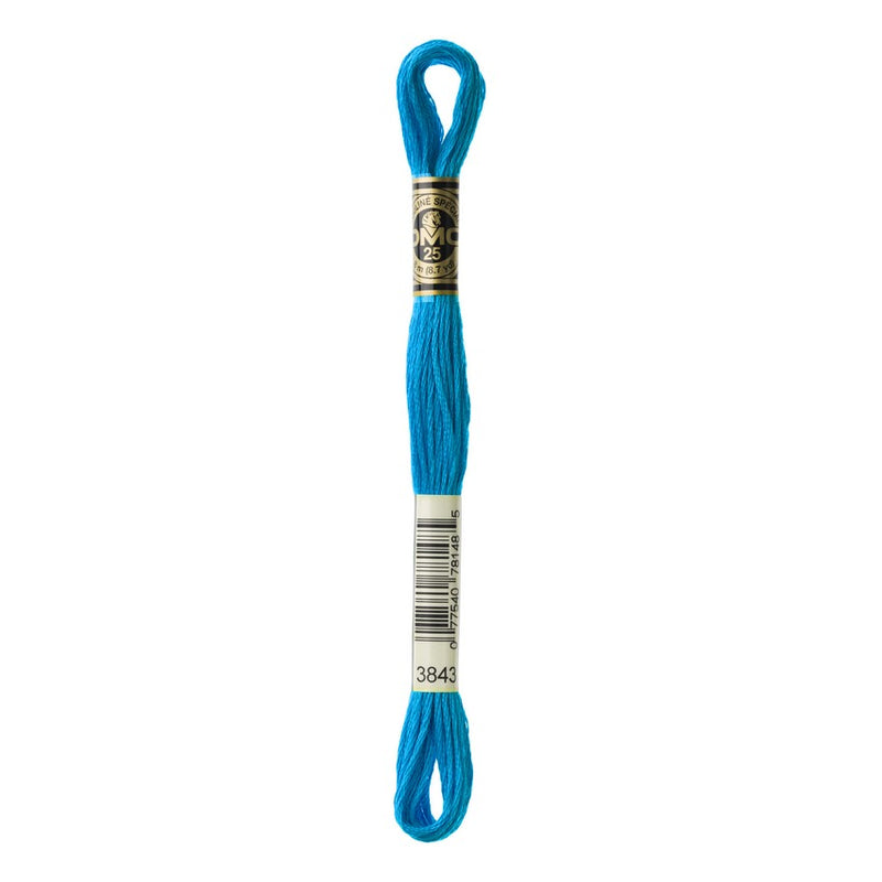 DMC 3844 Six Stranded Embroidery Floss Dark Bright Turquoise