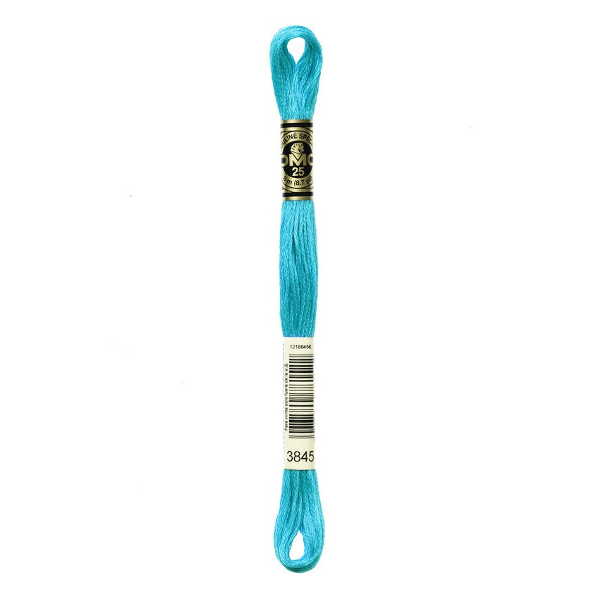 DMC 3845 Six Stranded Embroidery Floss Medium Bright Turquoise