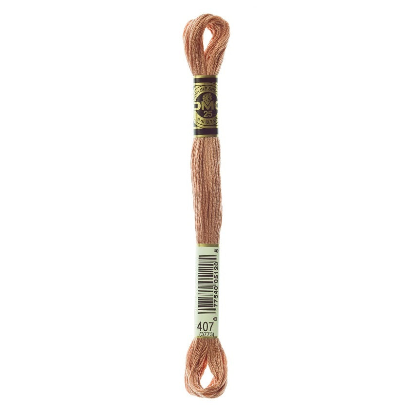 DMC 407 Six Stranded Embroidery Floss Dark Desert Sand