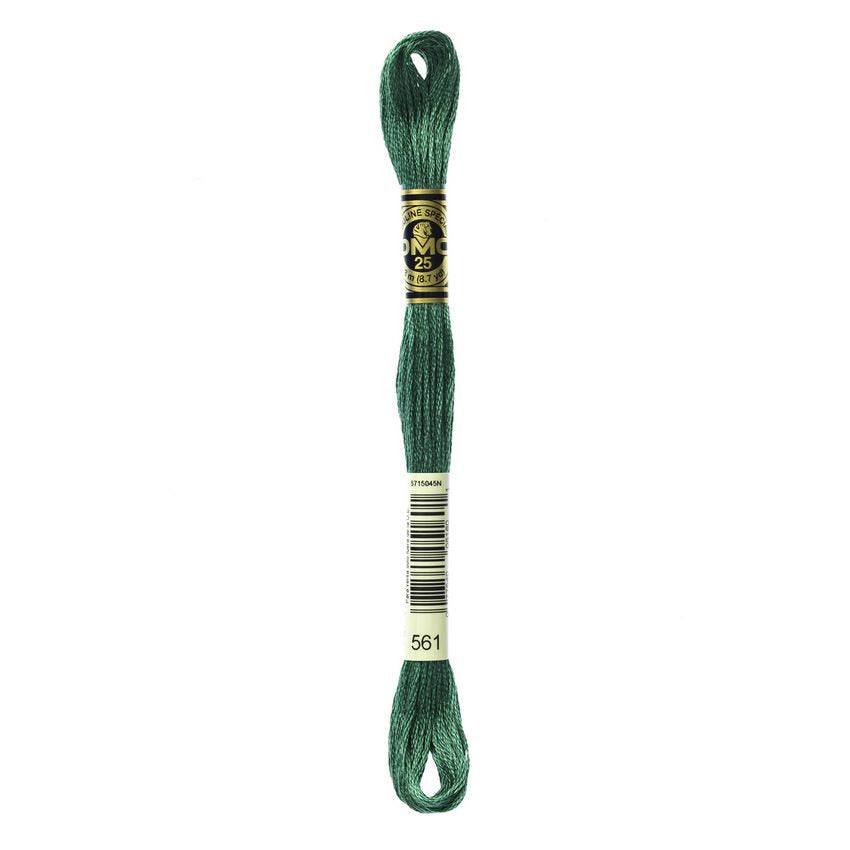 DMC 561 Six Stranded Embroidery Floss Very Dark Jade