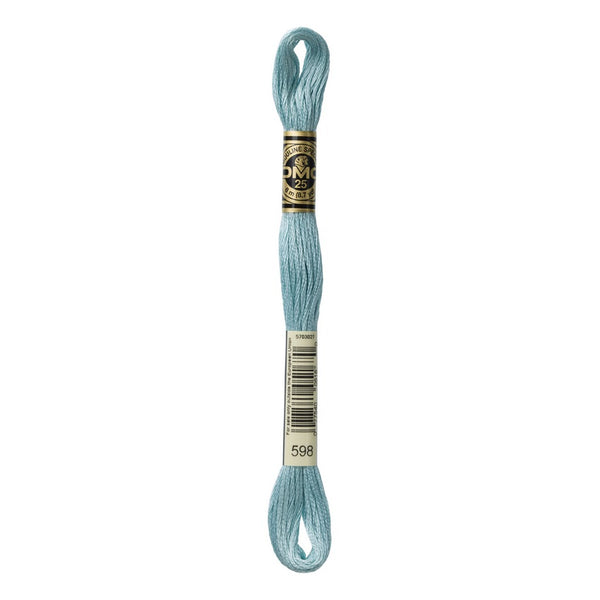 DMC 598 Six Stranded Embroidery Floss Light Turquoise