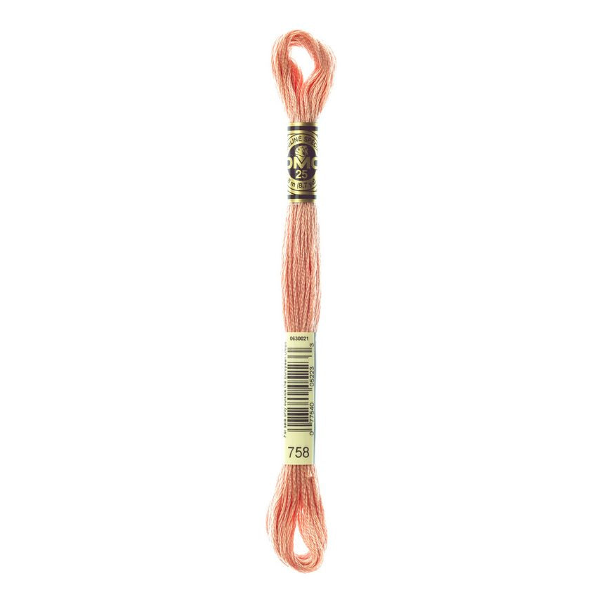 DMC 758 Six Stranded Embroidery Floss Very Light Terra Cotta