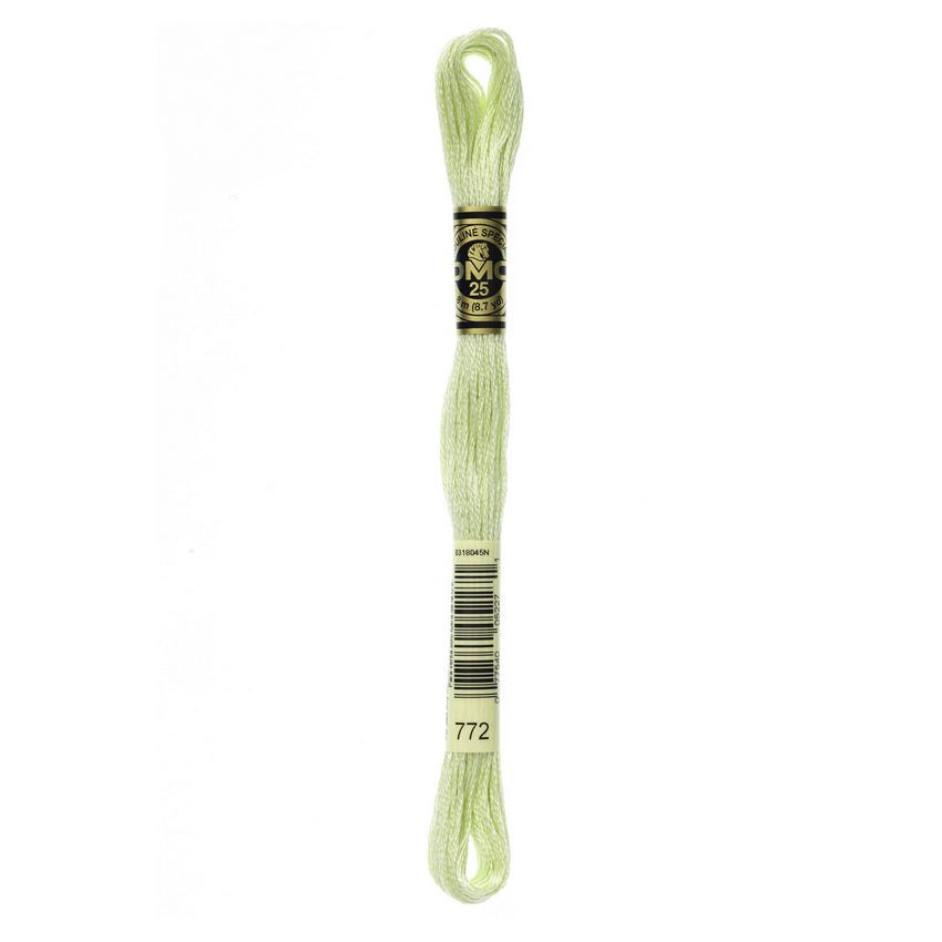 DMC 772 Six Stranded Embroidery Floss Very Light Yellow Green