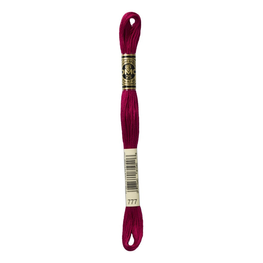 DMC 777 Six Stranded Embroidery Floss Very Dark Raspberry